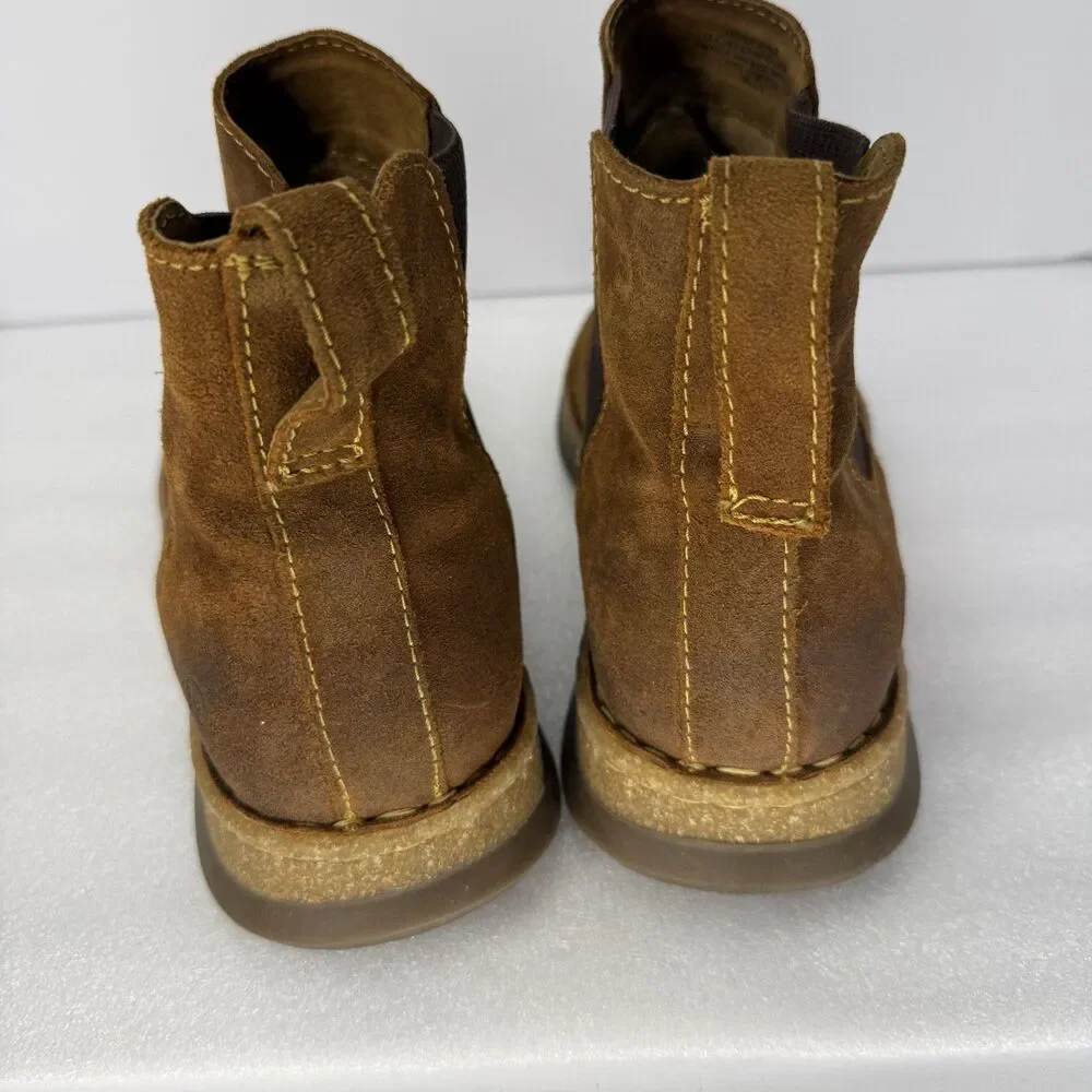 Born Brody Chelsea Boots Mens Size 12 Glazed Ginger Distressed Brown Leather
